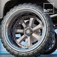 A4.jpg OFFROAD WHEEL SET with LOW PROFILE TIRES FOR DIECAST AND RC
