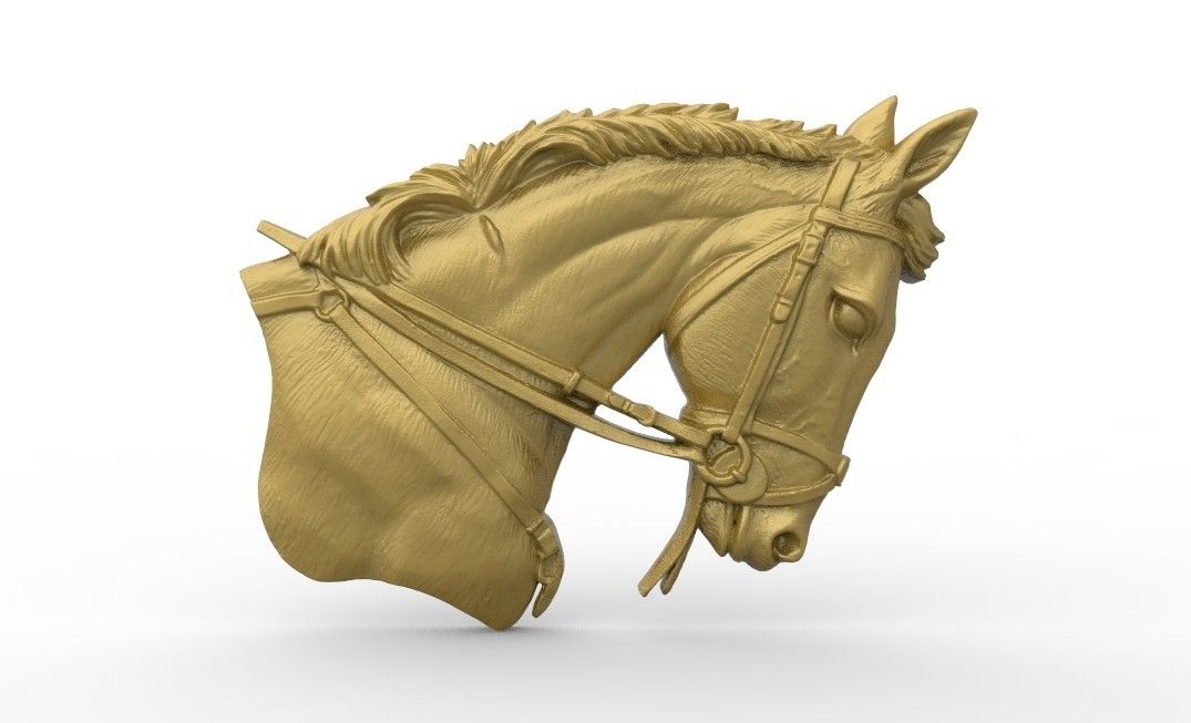untitled.30.jpg Fichier STL gratuit Buste tête de cheval・Design imprimable en 3D à télécharger, 3Dprintablefile