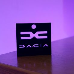 20210803_221804.jpg STL file Key ring with new Dacia logo・3D print design to download