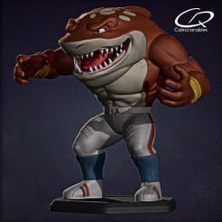 Big_Slammu_Color_v01.jpg Fichier 3D Street Sharks fan art - Gros slammu plein corps・Plan pour imprimante 3D à télécharger