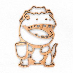Tea-Rex1.jpg Tee rex kawaii heimdekor wandkunst