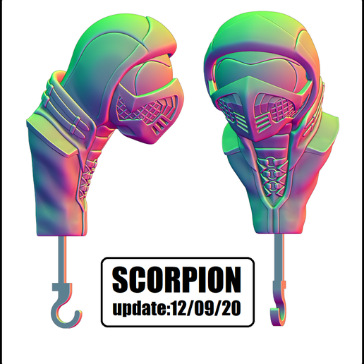 scorpion VER.png PORTA-CHAVES DE PAREDE - OLHO (TODA A COLECÇÃO)