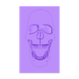 neon skull_Front_129x205.stl Neon Skull HueForge 4color