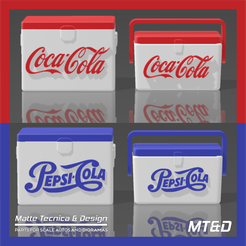 Pepsi-and-coca-cola.png Another Coca Cola and Pepsi Ice Box Vintage Coolers Bundle for Scale Autos and Dioramas