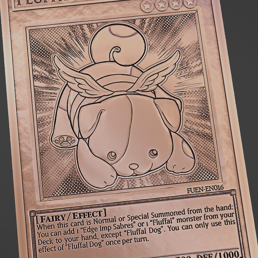 fluffal dog - yugiohFree STL File for 3D printingCults