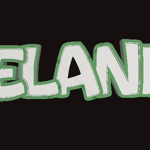 Bright name 3D model