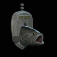 White-grouper-head-trophy-6.png fish head trophy white grouper / Epinephelus aeneus open mouth statue detailed texture for 3d printing