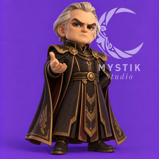 Emperor Shaddam IV Dune Chibi 3D Printable STL | Padishah Emperor Fan Art