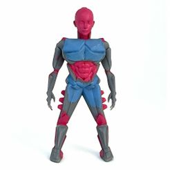 1.jpg Файл STL 3D-печатный STL-файл для научно-фантастической фигуры киборга: Настраиваемый, пригодный для покраски, цифровая загрузка без авторских прав・Модель 3D-принтера для скачивания