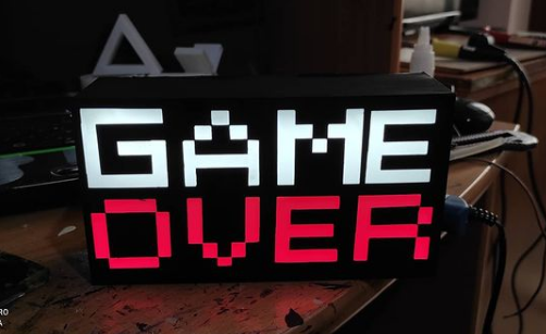 GAME OVER LİGHT - 3D model önizlemesi