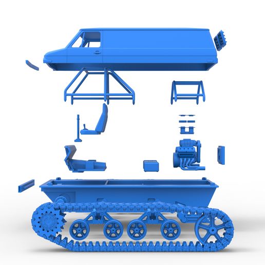 81.jpg Diecast Vintage Monster tank Version 3 масштаб 1:25