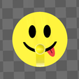 5.5.png Tongue Emoji Hanging Hook.