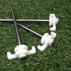 IMG_1010_display_large.jpg Free STL file Tent peg and cable spike for hard ground (Glow In The Dark)・3D printable model to download