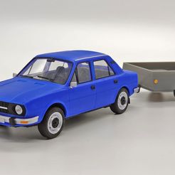 001.jpg Archivo STL Skoda 120 1:24 Totalmente Imprimible en 3D con RC・Diseño de impresora 3D para descargar