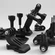 suporte-montado.42.jpg GOPRO SJCAM mounts (9 pieces pack)