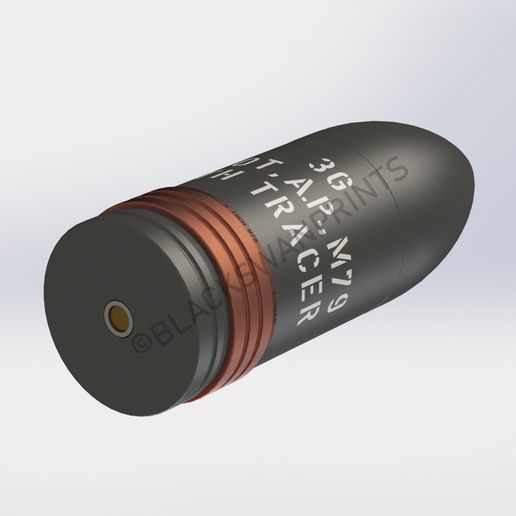 🪖 WW2 United States 3-inch M79 AP Anti-Tank Projectile・ 3D File for 3D ...