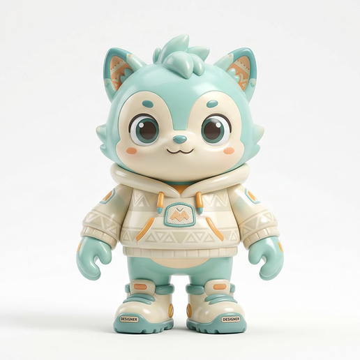 Mint-Pup - Tribal Hoodie Edition (Stylized Art Toy)