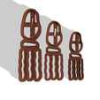 imagen.png STL file POLYMER CLAY JELLYFISH PENDANT CUTTER X3 SIZES・3D printing model to download
