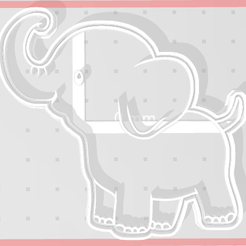 elefante.png Archivo STL gratis Cortante elefante・Modelo de impresión 3D para descargar, Disagns1108