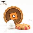 Cutie3D-Twisty-Keycap-Fidget-Clicker-Keychain-For-Pie-Lovers-03.png Цифровые загрузки - Cutie3D Twisty Keycap Fidget Clicker Keychain For Pie Lovers - Cute Backpack Keychain