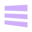 FRONT LARGE WINDOW PANES.stl STL file TOONED BIRDHOUSE V2.0・3D printer design to download