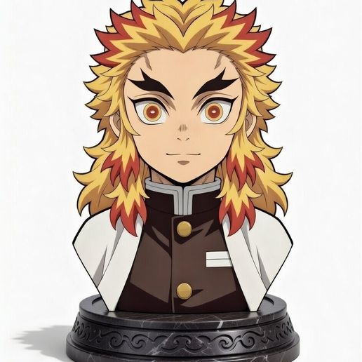 Kyojuro Rengoku - Demon Slayer Bust - 3D print collectible figure