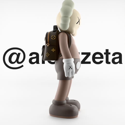 0029.png Kaws LV Mochila Louis Vuitton