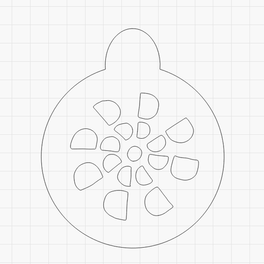Coffee Stencil D pattern