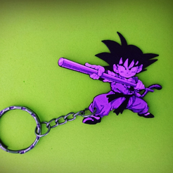 Capture d’écran 2017-08-21 à 11.37.25.png Free STL file Keychain Son Gokū・3D printer design to download