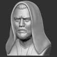 3.jpg Obi Wan Kenobi Star Wars bust 3D printing ready stl obj
