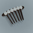 female-braid-hair-comb-08-v3-06.png FRENCH PLEAT HAIR COMB Multi purpose Female Style Braiding Tool hair styling roller braid accessories for girl headdress weaving fbh-08 3d print cnc