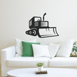 22.png Bull Dozer - Wall Art Decor