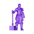 HumanBarbarianGalt32.stl Galt - Human Barbarian Character STL