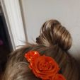 338814099_749073060227497_5572905615940020185_n.jpg Rose Hair clip / bow decor/cakel topper/ birthday decor/ wall art