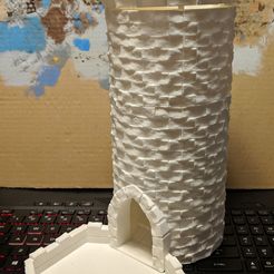 IMG_20190506_232108.jpg Free STL file Medieval Stone Dice Tower - Modular・3D printable design to download