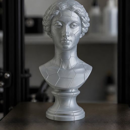 Mosaic Female Bust 3D Print Model