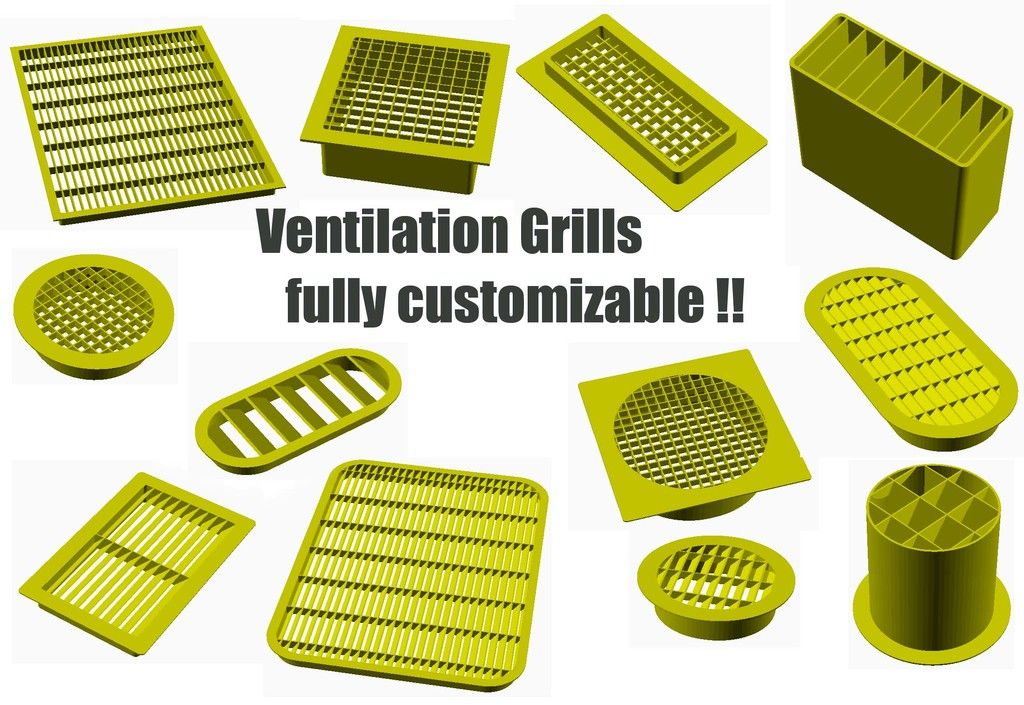 ScreenShot_757_ventilation_grid_V3a3.scad_-_OpenSCAD.jpg Télécharger fichier SCAD gratuit Grille de ventilation entièrement personnalisable • Plan pour imprimante 3D, kakiemon