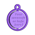 Customisable_Spinning_Key_Ring_Example.stl Llavero giratorio
