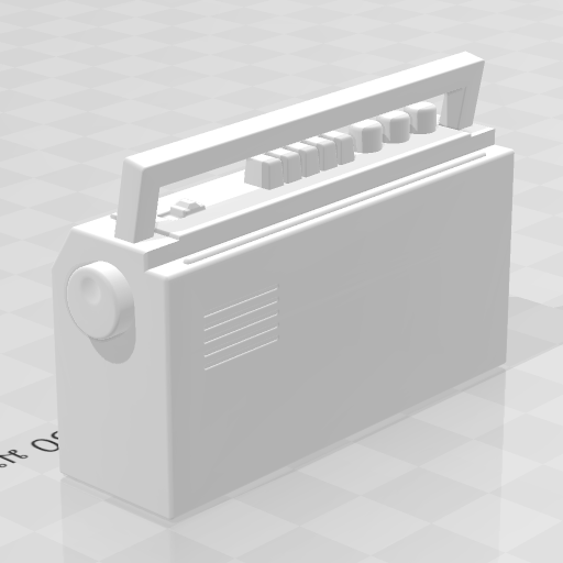 2021-07-01_170238.png Download STL file Vintage Radio no.2 • 3D printable model, Tum