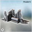 1-PREM.jpg Factory ruin with a large tank and brick walls (version with and without debris) (10) - Modern WW2 WW1 World War Diaroma Wargaming RPG Mini Hobby