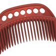 Hair-comb-15-v3-00.png FRENCH PLEAT HAIR COMB Multi purpose Female Style Braiding Tool hair styling roller braid accessories for girl headdress weaving fbh-15 3d print cnc