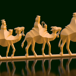 Untitled.png 3D Triptych of the Three Wise Men - Magic and Tradition on your Wall