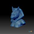 3DPrint6.jpg 3-pack 20% Three Gods -Anubis, Bastet Horus Bust