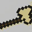 color_2.png Minecraft axe for your keycahin in pixel style