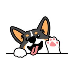339085729_1263104464633376_7968208354786981712_n-1.jpg STL file CORGI CARDIGAN PIN / BROOCH COLORED・3D print design to download