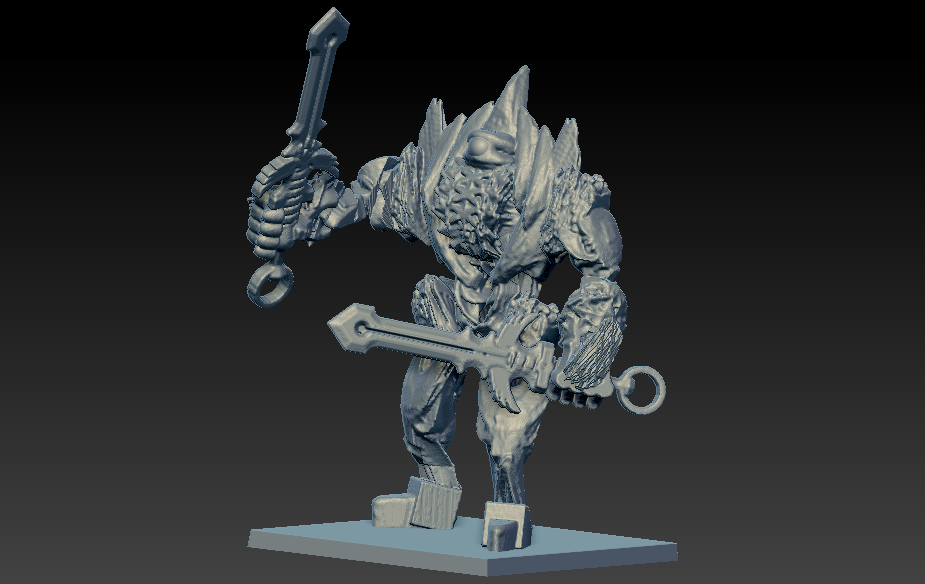 Download STL file shadow armor writer's dark warrior from odyssey • 3D ...