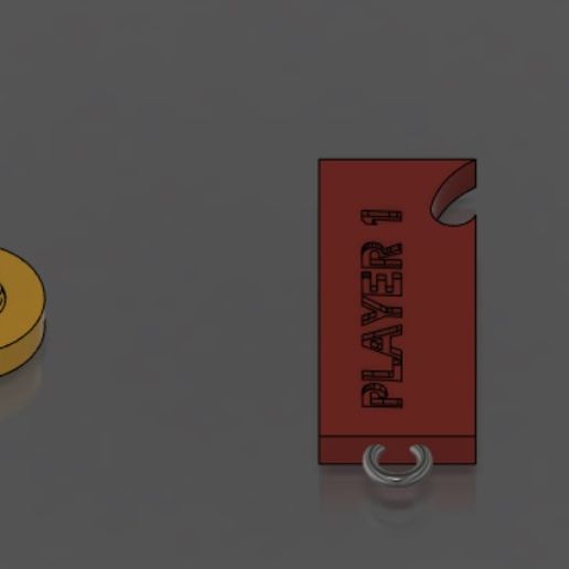 Gamer couples - Keychain 3D model