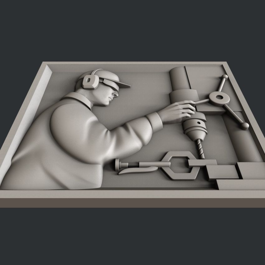 Machine Stl File Download STL file machinist • 3D print model ・ Cults