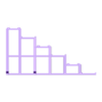 paintrack_legs.stl Modular Paint Rack/Shelves for 17ml Bottles