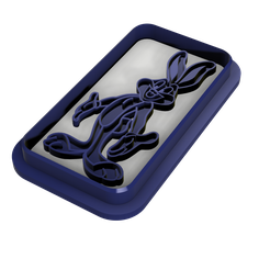 01.png STL-Datei Bugs Bunny Stempel Ausstechform・Design für den 3D-Druck zum Herunterladen